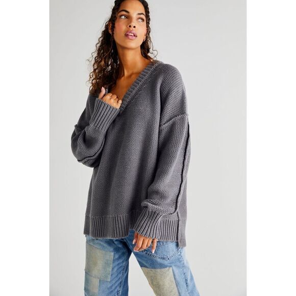 Free People Alli Oversized Chunky Heavy Sweater Medium - Picture 5 of 16